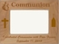 Personalized Custom Engraved Communion With Pope Francis Picture Frame