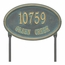 Large Oval House Number Sign Address Plaque