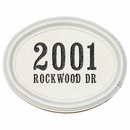 Concrete Address Plaque Block For Inset Installation Into a Brick, Stone, or Concrete Wall
