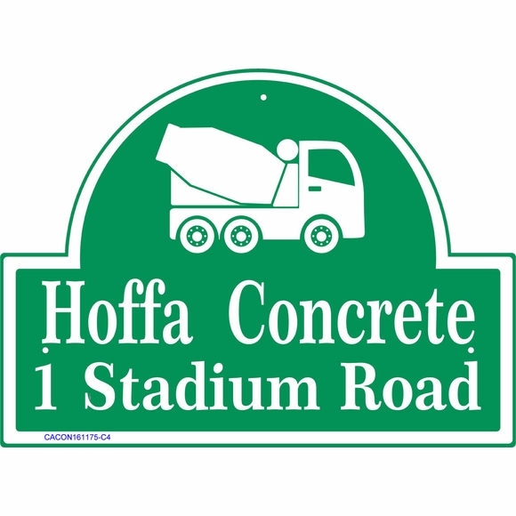 Construction or Contractor Business Name Sign or Address Sign