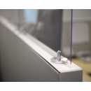 Counter Barrier, Sneeze Guard, Safety Shield With Magnetic Base Attachment