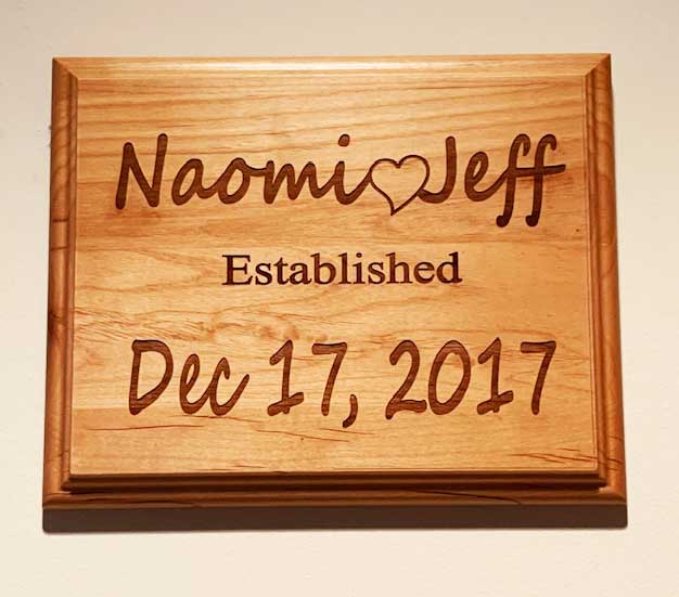 thumbnail image 2 of Personalised Mr & Mrs Wedding Slate Door Sign – Heart Hanging Decoration Gift 2 of 4