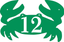 Crab Shape House Number Sign
