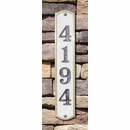 Crushed Stone Vertical House Number Sign