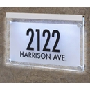 Crystal Illuminated House Marker - Lighted Address Sign