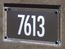 Crystal Illuminated Address Plaque - Lighted House Number Sign