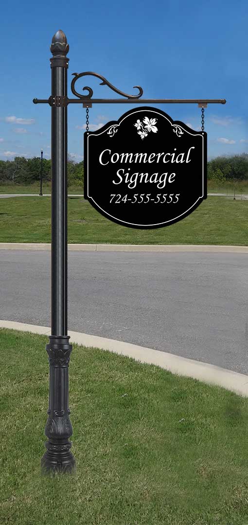 Large Hanging Sign and Post
