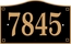 Custom Address Plaque For Wall or Optional Lawn Stake Mount