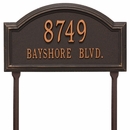 Custom Address Plaque With Lawn Stakes