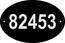 Reflective Address Plaque, Large Oval 911 Sign