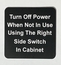 Custom Engraved Small Adhesive Sign