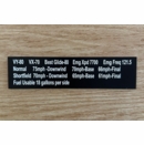 Custom Aircraft Information Plate (A149) | Comfort House