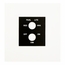 Custom Aircraft Panel Light Control Placard - 1.875" x 2.0625"