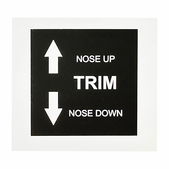 Custom Aircraft Placard (A101) | Comfort House