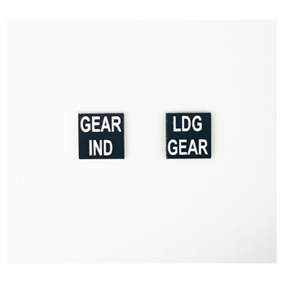 Custom Aircraft Placard - Engraved 0.39 x 0.39 Inch