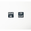 Custom Aircraft Placard - Engraved 0.39 x 0.39 Inch