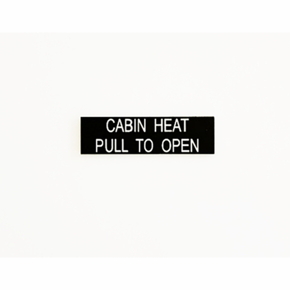 Custom Aircraft Placards & Control Labels 1.75 x .5