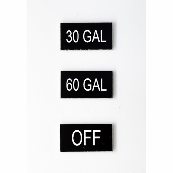 Custom Aircraft Selector Switch Labels - Engraved 0.87 x 0.39 Inch