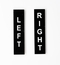 Custom Aircraft Vertical Placard – 0.39 x 1.57 Inch