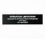Custom Aircraft Warning Plate (A100) | Comfort House