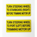 Custom Boat Instruction Sign Labels