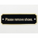 Custom Brass Nameplate - Small Personalized Message Sign