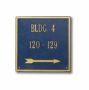 Custom Building Number Sign With Optional Arrow
