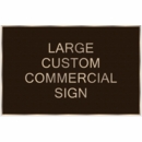 Custom Cast Metal Sign - Extra Large Plaque For Business Name, Property Statement, or Address