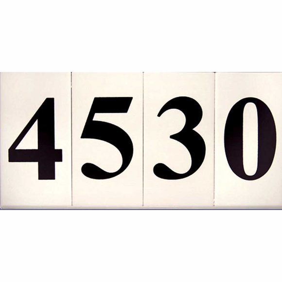 Custom Ceramic Tile House Numbers