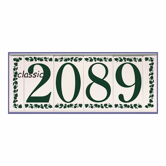 Custom Ceramic Tile House Numbers