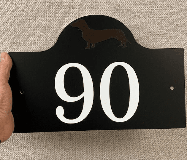 Custom Dog Address Sign
