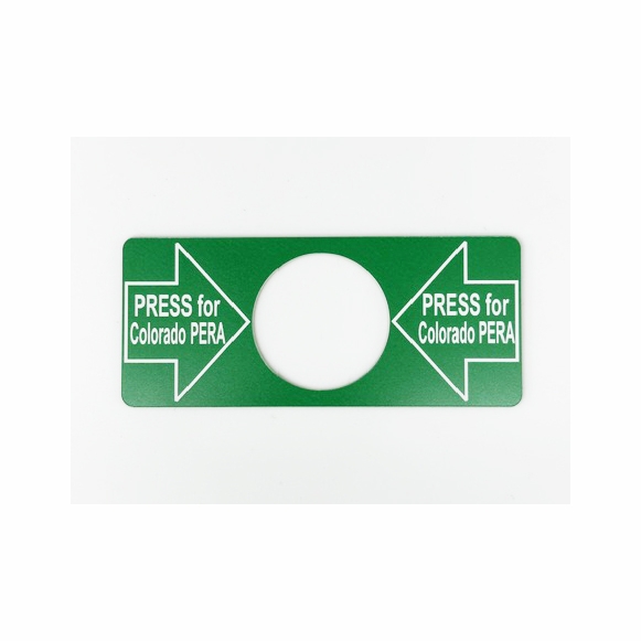 Custom Elevator Button Label Sign