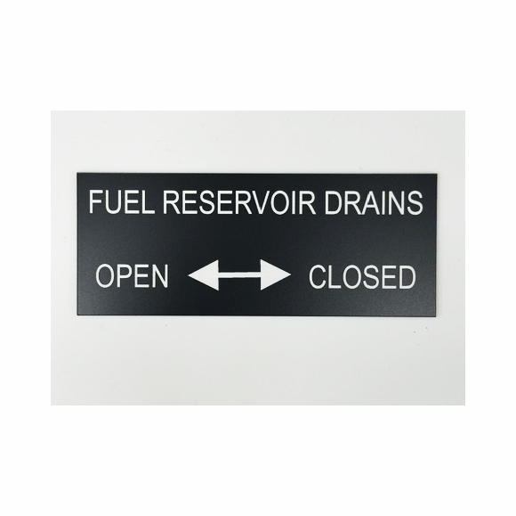 Custom Engraved Aircraft Placard