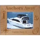 Custom Engraved Anchors Away Personalized Picture Frame for Boat Owners