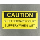 Custom Engraved Caution Sign | Personalized Safety Sign