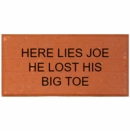 Custom Engraved Halloween Brick Headstone