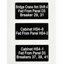 Custom Engraved Labels With Adhesive Back 3x1.5