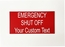 Custom Engraved Meter Tag | Phenolic Plastic Identification Label