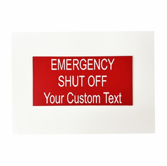 Custom Engraved Meter Tag – Phenolic Plastic Identification Label