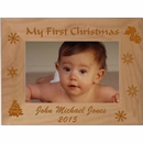 Custom Engraved Personalized Baby's First Christmas Picture Frame