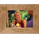 Birthday Picture Frame Custom Engraved Personalized For Any Year including 21st, 30th, 40th, 45th, 50th, 60th, 70th, 80th