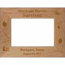 Custom Engraved & Personalized Hurricane Harvey Survivor Picture Frame