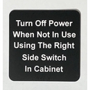Custom Engraved Small Adhesive Sign