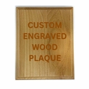 Custom Engraved Wood Plaque