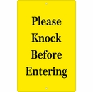 Custom Entrance Sign - Knock Before Entering, Ring Bell, Do Not Disturb, or Other Message
