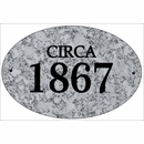 CIRCA Sign Faux Granite Stone
