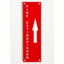 Custom Fire Extinguisher Sign Vertical With Arrow Option