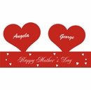 Custom Floating Hearts Wall Sign