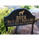Custom Granite Dog Memorial Plaque