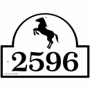 Custom Horse Address Plaque or Equestrian Business Name Sign